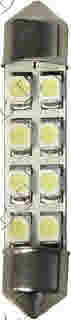 07.290.11 ΛΑΜΠΑ LED 8 SMD 42mm ΛΕΥΚΟ ΑΡ