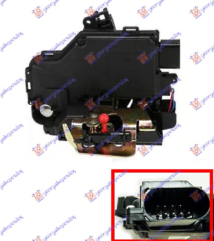 ΚΛΕΙΔΑΡΙΑ ΠΟΡΤΑΣ ΕΜΠΡΟΣ ΗΛΕΚΤΡΟΜΑΓΝΗΤΙΚΗ (9pins) (Α ΠΟΙΟΤΗΤΑ) ΔΕΞ