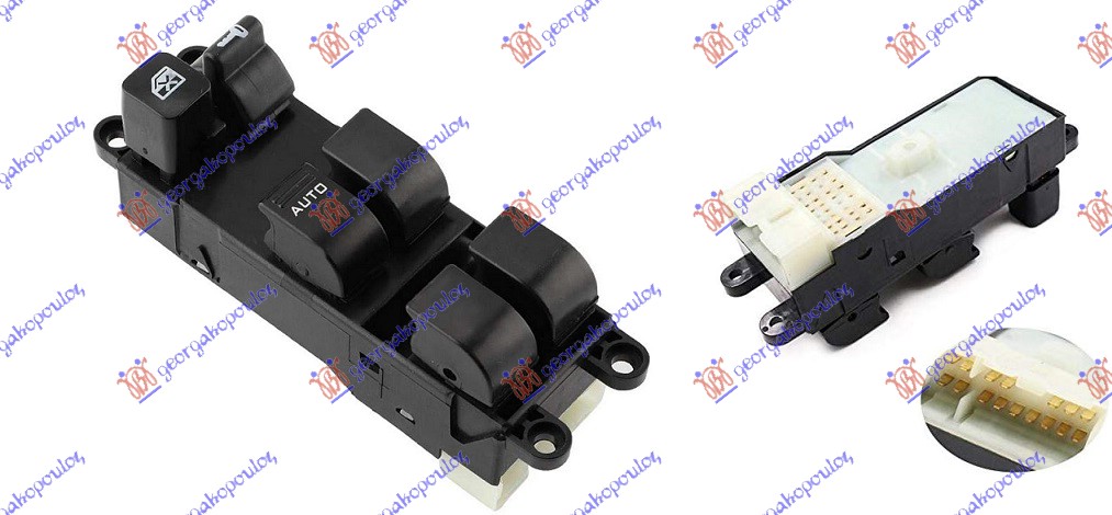 ΔΙΑΚΟΠΤΗΣ ΠΑΡΑΘΥΡΟΥ ΕΜΠΡΟΣ (Τετραπλός) (ΜΟΝΗ ΦΙΣΑ) (16pin) ΑΡ