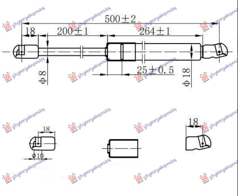 ΑΜΟΡΤΙΣΕΡ ΚΑΠΟ ΕΜΠΡΟΣ (500L-310N)