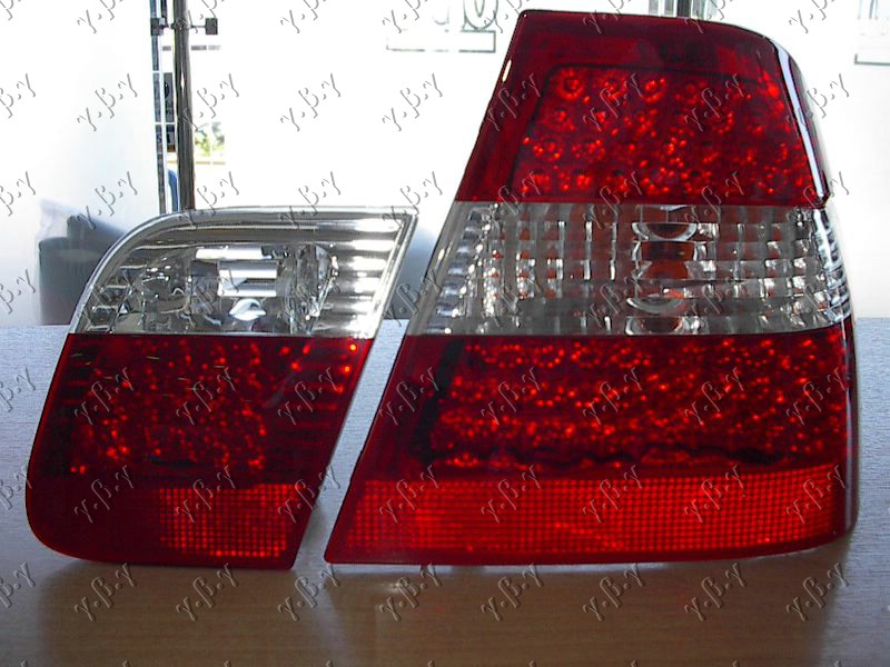 ΦΑΝΟΣ ΠΙΣΩ  ΚΟΚΚΙΝΟ/ΛΕΥΚΟ LED ΣΕΤ