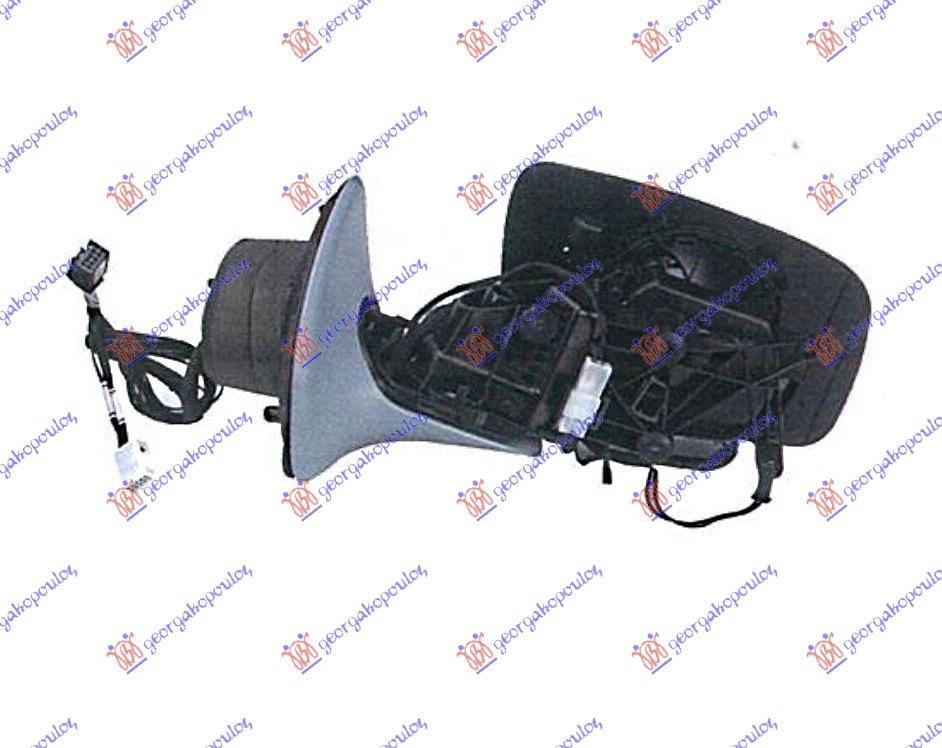 ΚΑΘΡΕΦΤΗΣ ΗΛΕΚΤΡΙΚΟΣ ΘΕΡΜΑΙΝΟΜΕΝΟΣ (ΜΕ ΦΛΑΣ & ΜΗΝΜΗ) 2006- (ΧΩΡΙΣ ΚΑΠΑΚΙ) (11 PIN) ΑΡ