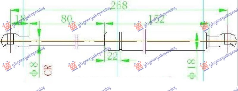 ΑΜΟΡΤΙΣΕΡ ΜΠΑΓΚΑΖ SEDAN (268L-510N)