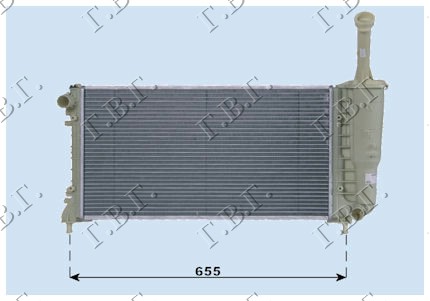 ΨΥΓΕΙΟ 1.4 ΒΕΝΖΙΝΗ +/- A/C (580x308) (ΜΕ ΣΩΛΗΝΑΚΙ ΣΤΟ ΠΑΓΟΥΡΙ)