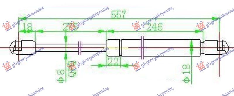 ΑΜΟΡΤΙΣΕΡ ΜΠΑΓΚΑΖ COUPE (558L-530N)