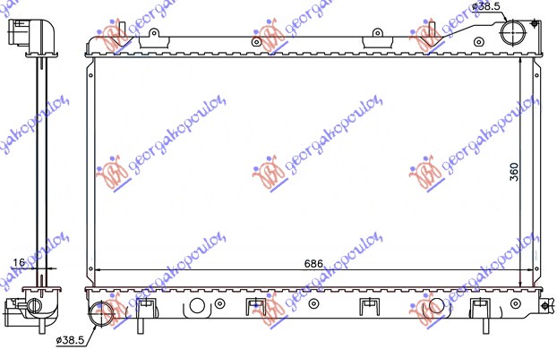 ΨΥΓΕΙΟ 2.0-2.5 ΒΕΝΖΙΝΗ ΜΗΧΑΝΙΚΟ ΑΥΤΟΜΑΤΟ (360x686x16) (ΚΛΕΙΣΤΟ ΚΥΚΛΩΜΑ)