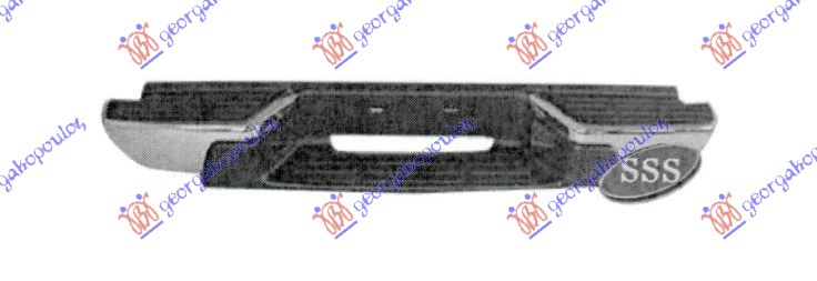 ΠΡΟΦΥΛΑΚΤΗΡΑΣ ΠΙΣΩ ΧΡΩΜΙΟ (ΜΕ ΒΑΣΕΙΣ)