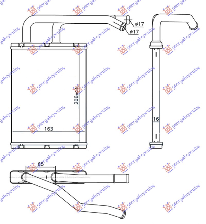 ΨΥΓΕΙΟ ΚΑΛΟΡΙΦΕΡ (205x165x16)