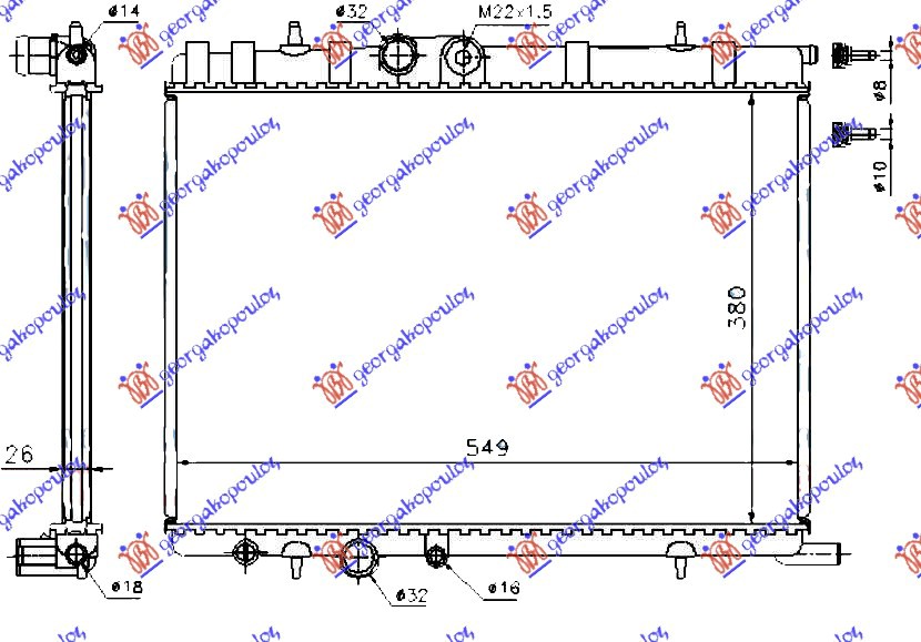 ΨΥΓΕΙΟ ΒΕΝΖΙΝΗ 1.1-1.4-1.6 -2002 (380x550) (VALEO)