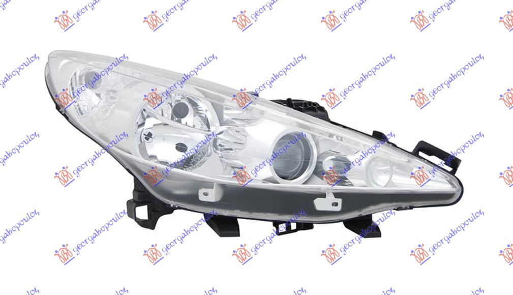 ΦΑΝΟΣ ΕΜΠΡΟΣ ΜΕ ΦΑΚΟ (ΜΕ ΦΩΣ ΣΤΡΟΦΗΣ) (Ε) (DEPO) ΔΕΞ