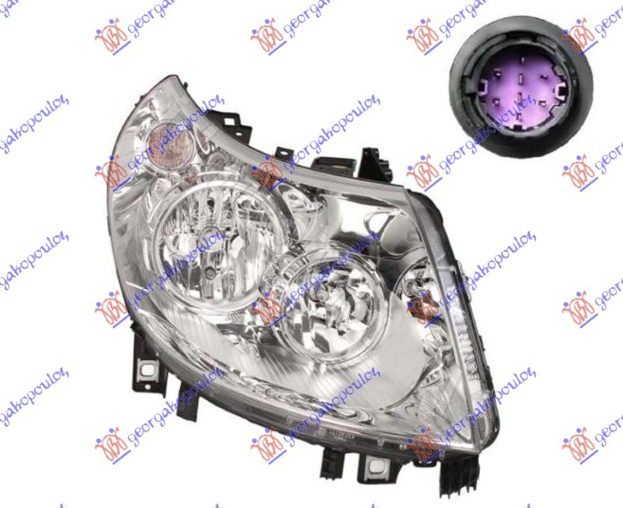 ΦΑΝΟΣ ΕΜΠΡΟΣ ΗΛΕΚΤΡΙΚΟΣ (H7/H15) (ΜΕ ΦΩΣ ΗΜΕΡΑΣ) 2012- (Ε) (MARELLI) ΔΕΞ