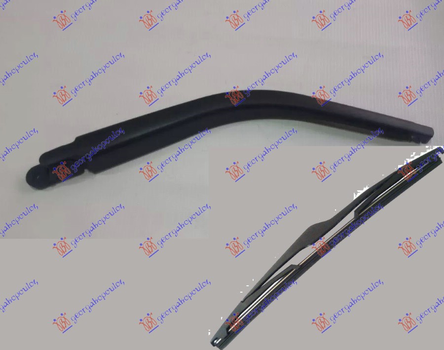 ΥΑΛΟΚΑΘΑΡΙΣΤΗΡΑΣ ΠΙΣΩ ΜΕ ΜΠΡΑΤΣΟ  315mm