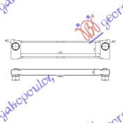 ΨΥΓΕΙΟ INTERCOOLER 2.2 CDi (633x115x50)