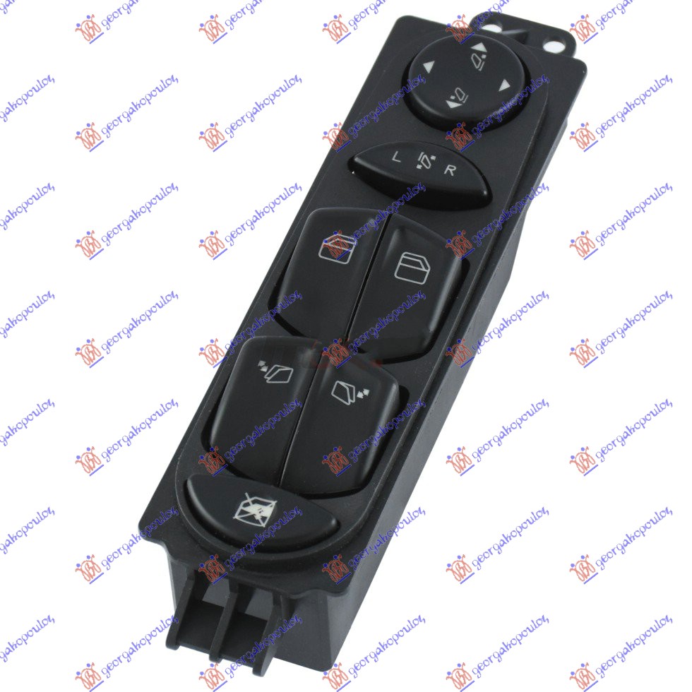 ΔΙΑΚΟΠΤΗΣ ΠΑΡΑΘΥΡΟΥ/ΚΑΘΡΕΦΤΩΝ ΜΕ ΑΝΑΚΛΙΣΗ ΕΜΠΡΟΣ ΜΑΥΡΟΣ (Τετραπλός) (ΜΕ ΗΛΕΚΤΡΙΚΟ ΑΝΟΙΓΟΜΕΝΟ ΠΙΣΩ ΦΙΝΙΣΤΡΙΝΙ .) (10pin) ΑΡ