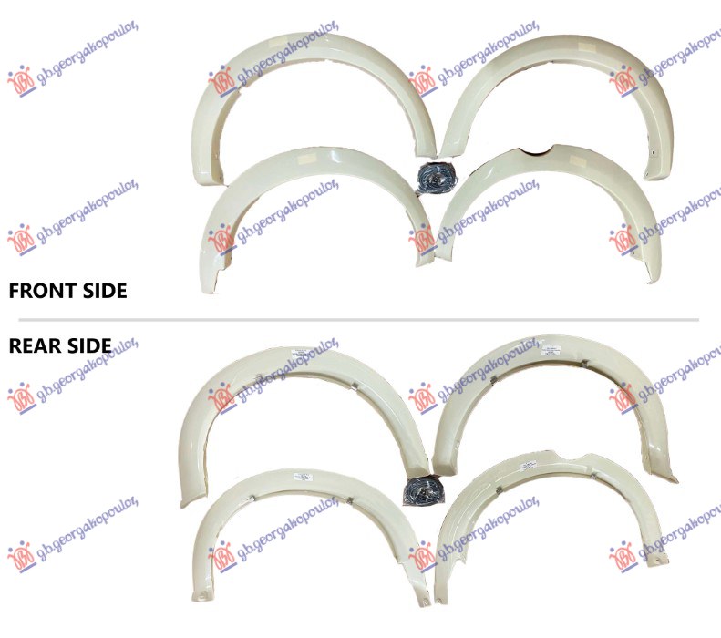 ΚΟΥΡΜΠΑ ΦΤΕΡΟΥ ΠΛΑΣΤΙΚΗ(ΕΜΠΡΟΣ/ΠΙΣΩ ΣΕΤ 4 ΤΕΜΑΧΙΑ) 4Π (ΑΞΕΣΟΥΑΡ)