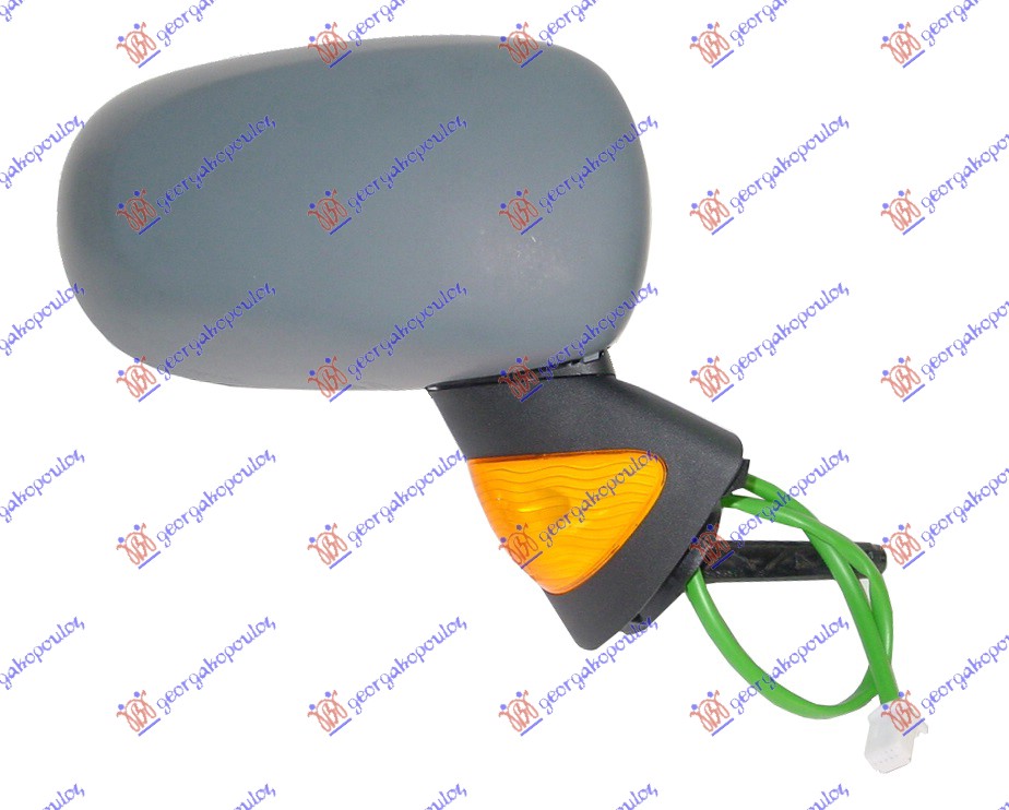 ΚΑΘΡΕΦΤΗΣ ΗΛΕΚΤΡΙΚΟΣ ΘΕΡΜΑΙΝΟΜΕΝΟΣ ΒΑΦΟΜΕΝΟΣ (ΜΕ ΦΛΑΣ ΚΙΤΡΙΝΟ) (ΜΕ ΑΙΣΘΗΤΗΡΑ) (Α ΠΟΙΟΤΗΤΑ) (CONVEX GLASS) ΔΕΞ