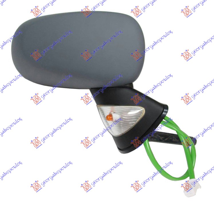 ΚΑΘΡΕΦΤΗΣ ΗΛΕΚΤΡΙΚΟΣ ΘΕΡΜΑΙΝΟΜΕΝΟΣ ΒΑΦΟΜΕΝΟΣ (ΜΕ ΛΕΥΚΟ ΦΛΑΣ) (ΜΕ ΑΙΣΘΗΤΗΡΑ) (9 PIN) (Α ΠΟΙΟΤΗΤΑ) (CONVEX GLASS) ΔΕΞ