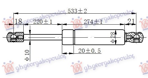 ΑΜΟΡΤΙΣΕΡ ΜΠΑΓΚΑΖ (533L-750N)