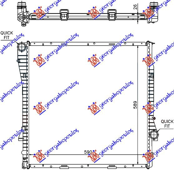 ΨΥΓΕΙΟ 3.0 BENZΙΝΗ/ΠΕΤΡΕΛΑΙΟ ΜΗΧΑΝΙΚΟ (590x600x24) (MAHLE PREMIUM LINE)