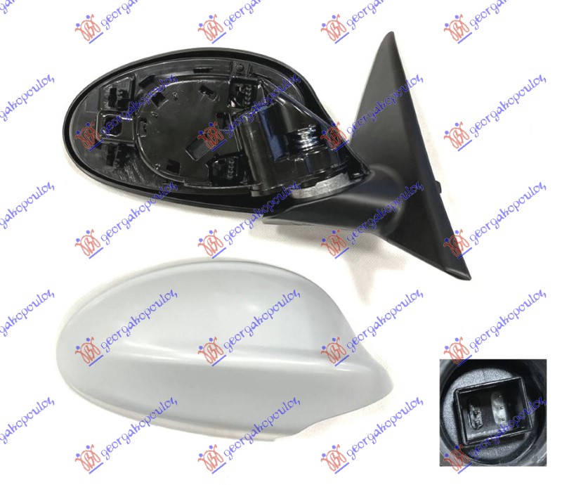 ΚΑΘΡΕΦΤΗΣ ΗΛΕΚΤΡΙΚΟΣ ΘΕΡΜΑΙΝΟΜΕΝΟΣ ΒΑΦΟΜΕΝΟΣ (5 PIN) (Α ΠΟΙΟΤΗΤΑ) (CONVEX GLASS) ΔΕΞ