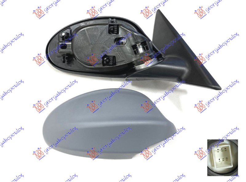 ΚΑΘΡΕΦΤΗΣ ΗΛΕΚΤΡΙΚΟΣ ΘΕΡΜΑΙΝΟΜΕΝΟΣ ΒΑΦΟΜΕΝΟΣ (5 PIN) (ASPHERICAL GLASS) ΔΕΞ