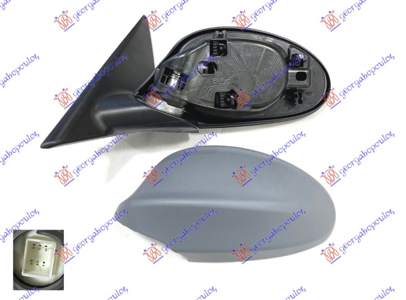 ΚΑΘΡΕΦΤΗΣ ΗΛΕΚΤΡΙΚΟΣ ΘΕΡΜΑΙΝΟΜΕΝΟΣ ΒΑΦΟΜΕΝΟΣ (5 PIN) (ASPHERICAL GLASS) ΑΡ