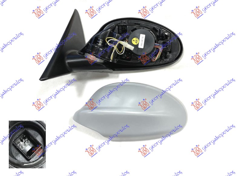 ΚΑΘΡΕΦΤΗΣ ΗΛΕΚΤΡΙΚΟΣ ΘΕΡΜΑΙΝΟΜΕΝΟΣ ΒΑΦΟΜΕΝΟΣ ΗΛΕΚΤΡΙΚΑ ΑΝΑΚΛΙΝΟΜΕΝΟΣ (ΜΕ ΜΝΗΜΗ) (3 PIN) (ASPHERICAL GLASS) ΑΡ