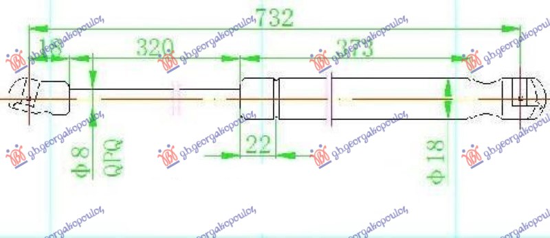 ΑΜΟΡΤΙΣΕΡ ΚΑΠΟ ΕΜΠΡΟΣ (732L-350N)