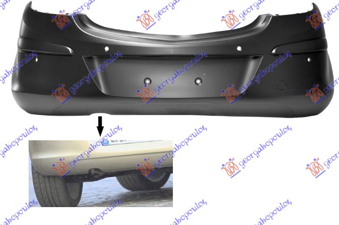 ΠΡΟΦΥΛΑΚΤΗΡΑΣ ΠΙΣΩ 5Π (ΜΕ ΚΡΥΦΗ ΓΥΡΙΣΤΗ ΕΞΑΤΜΙΣΗ) (ΜΕ 4 PDC)