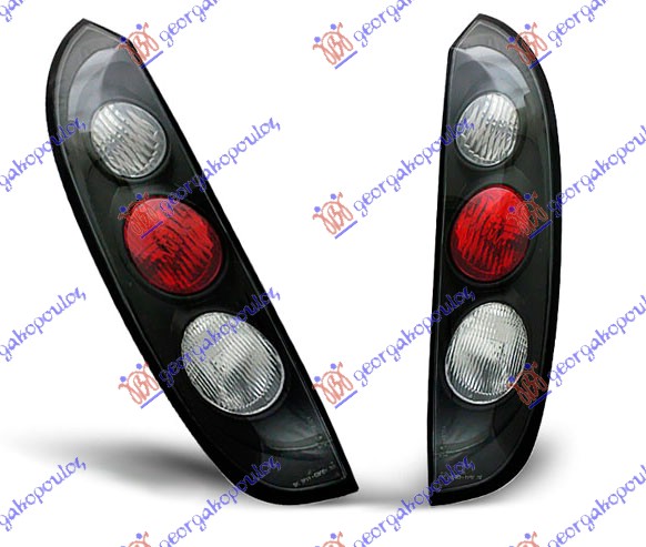 ΦΑΝΟΣ ΠΙΣΩ ΣΕΤ (LEXUS) ΜΑΥΡΟΣ