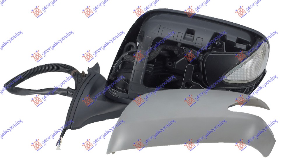 ΚΑΘΡΕΦΤΗΣ ΗΛΕΚΤΡΙΚΟΣ ΒΑΦΟΜΕΝΟΣ ΗΛΕΚΤΡΙΚΑ ΑΝΑΚΛΙΝΟΜΕΝΟΣ (ΜΕ ΦΛΑΣ) (Α ΠΟΙΟΤΗΤΑ) (CONVEX GLASS) (7 PIN) ΑΡ