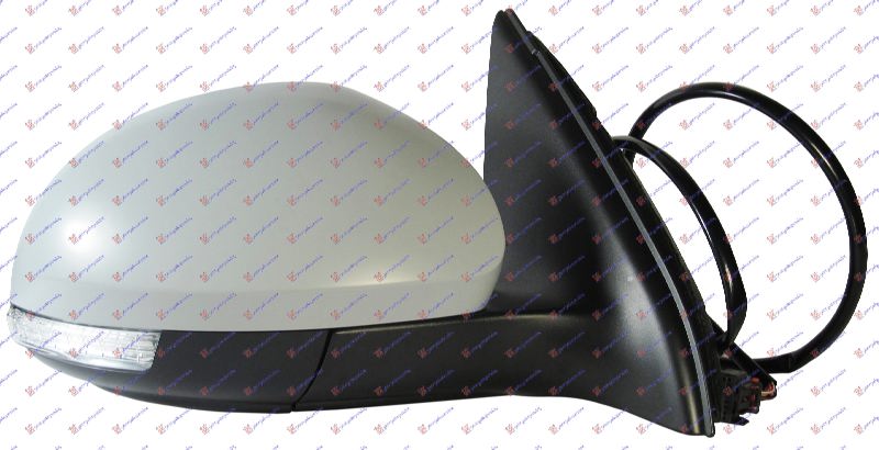 ΚΑΘΡΕΦΤΗΣ ΗΛΕΚΤΡΙΚΟΣ ΘΕΡΜΑΙΝΟΜΕΝΟΣ ΗΛΕΚΤΡΙΚΑ ΑΝΑΚΛΙΝΟΜΕΝΟΣ ΒΑΦΟΜΕΝΟΣ (ΜΕ ΦΛΑΣ & ΦΩΣ ΑΣΦΑΛΕΙΑΣ) (CONVEX GLASS) ΔΕΞ