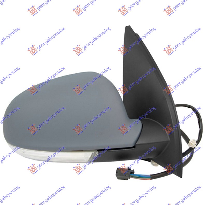 ΚΑΘΡΕΦΤΗΣ ΗΛΕΚΤΡΙΚΟΣ ΘΕΡΜΑΙΝΟΜΕΝΟΣ ΗΛΕΚΤΡΙΚΑ ΑΝΑΚΛΙΝΟΜΕΝΟΣ ΒΑΦΟΜΕΝΟΣ (ΜΕ ΦΛΑΣ & ΦΩΣ ΑΣΦΑΛΕΙΑΣ) (CONVEX GLASS) ΔΕΞ