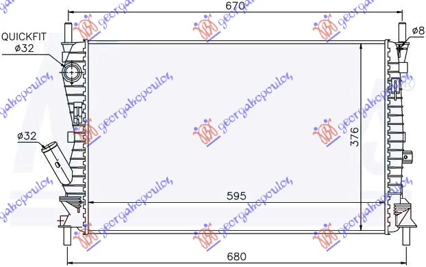 ΨΥΓΕΙΟ 1.6 ΠΕΤΡΕΛΑΙΟ TDCi (590x378x26)