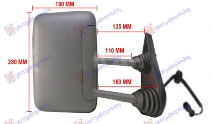 ΚΑΘΡΕΦΤΗΣ ΗΛΕΚΤΡΙΚΟΣ ΘΕΡΜΑΙΝΟΜΕΝΟΣ (ΜΑΚΡΥ ΜΠΡΑΤΣΟ) ΔΕΞ