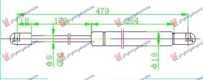 ΑΜΟΡΤΙΣΕΡ ΜΠΑΓΚΑΖ GTC (479L-340N)