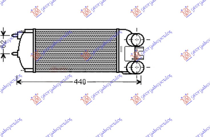 ΨΥΓΕΙΟ INTERCOOLER 1.6 HDI (300x148x85)