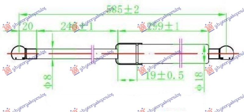 ΑΜΟΡΤΙΣΕΡ ΜΠΑΓΚΑΖ (585L-500N)