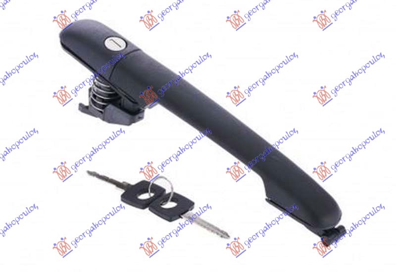 ΧΕΡΟΥΛΙ ΠΟΡΤΑΣ ΕΜΠΡΟΣ-ΠΙΣΩ ΕΞΩ  (ΜΕ ΑΦΑΛΟ & 2 ΚΛΕΙΔΙΑ)