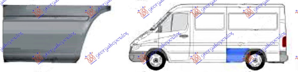 ΓΩΝΙΑ ΠΙΣΩ ΦΤΕΡΟΥ (ΕΜΠΡΟΣ ΚΟΜΜΑΤΙ) (1950 mm) ΑΡ