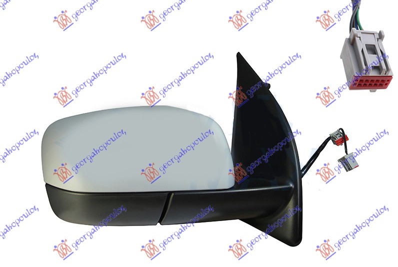 ΚΑΘΡΕΦΤΗΣ ΗΛΕΚΤΡΙΚΟΣ ΘΕΡΜΑΙΝΟΜΕΝΟΣ ΒΑΦΟΜΕΝΟΣ (5 PIN) (Α ΠΟΙΟΤΗΤΑ) 2011- (CONVEX GLASS) ΔΕΞ