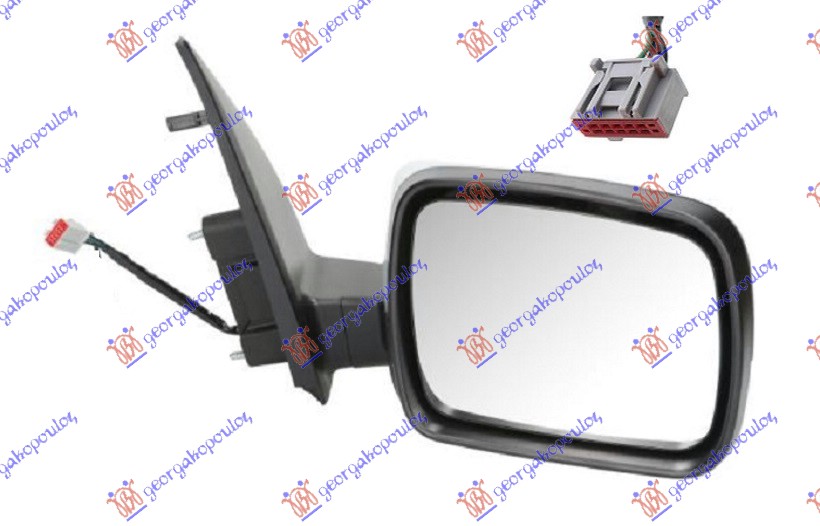 ΚΑΘΡΕΦΤΗΣ ΗΛΕΚΤΡΙΚΟΣ ΘΕΡΜΑΙΝΟΜΕΝΟΣ ΗΛΕΚΤΡΙΚΑ ΑΝΑΚΛΙΝΟΜΕΝΟΣ ΒΑΦΟΜΕΝΟΣ (6 PIN) (Α ΠΟΙΟΤΗΤΑ) 2011- (CONVEX GLASS) ΔΕΞ