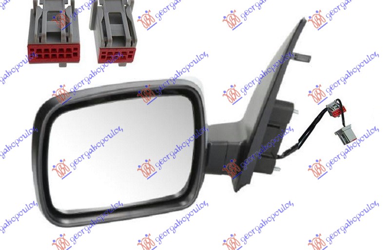 ΚΑΘΡΕΦΤΗΣ ΗΛΕΚΤΡΙΚΟΣ ΘΕΡΜΑΙΝΟΜΕΝΟΣ ΗΛΕΚΤΡΙΚΑ ΑΝΑΚΛΙΝΟΜΕΝΟΣ ΒΑΦΟΜΕΝΟΣ (ΜΕ ΑΙΣΘΗΤΗΡΑ) (8 PIN) (Α ΠΟΙΟΤΗΤΑ) 2011- (CONVEX GLASS) ΑΡ