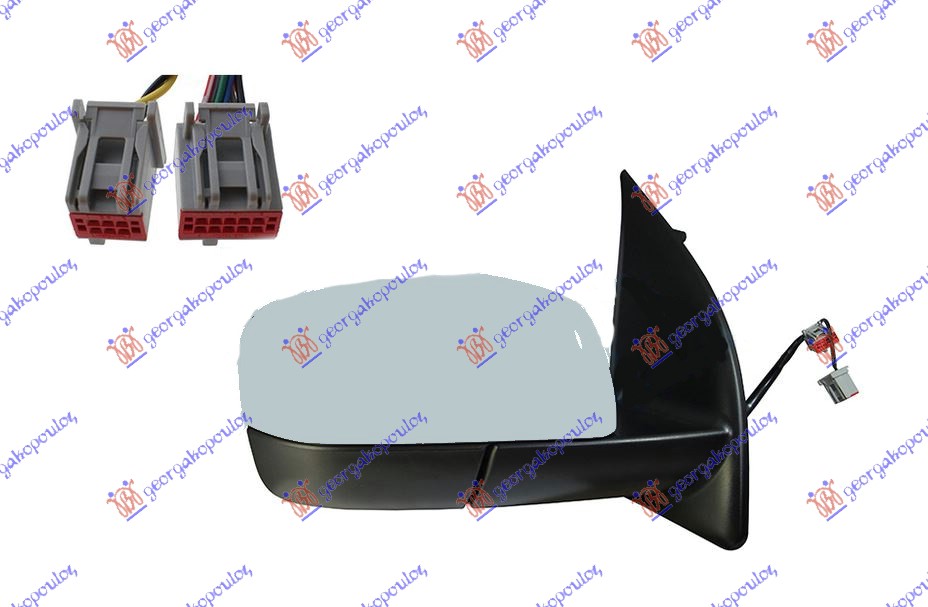 ΚΑΘΡΕΦΤΗΣ ΗΛΕΚΤ. ΘΕΡΜΑΙΝ. ΗΛ. ΑΝ. ΒΑΦΟΜ. (ΜΕ ΜΝΗΜΗ&ΦΩΣ ΑΣΦ.) (11 PIN) (Α ΠΟΙΟΤΗΤΑ) 11- (CONVEX GLASS) ΔΕΞ