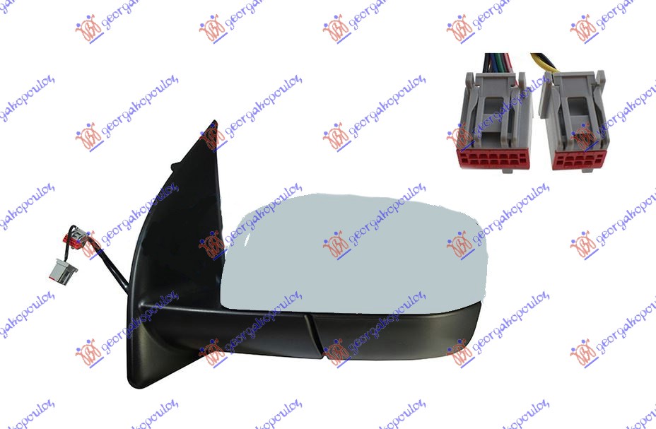 ΚΑΘΡΕΦΤΗΣ ΗΛΕΚΤ. ΘΕΡΜΑΙΝ. ΗΛ. ΑΝ. ΒΑΦΟΜ. (ΜΕ ΜΝΗΜΗ&ΦΩΣ ΑΣΦ.)& ΑΙΣΘ (13 PIN) (Α ΠΟΙΟΤΗΤΑ) 11- (CONVEX GLASS) ΑΡ