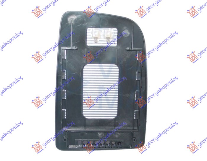 ΚΡΥΣΤΑΛΛΟ ΚΑΘΡΕΦΤΗ ΘΕΡΜΑΙΝΟΜΕΝΟ (ΑΝΩ) (ΤΕΤΡΑΓΩΝΗ ΒΑΣΗ) ΜΕ PDC (CONVEX GLASS) ΔΕΞ