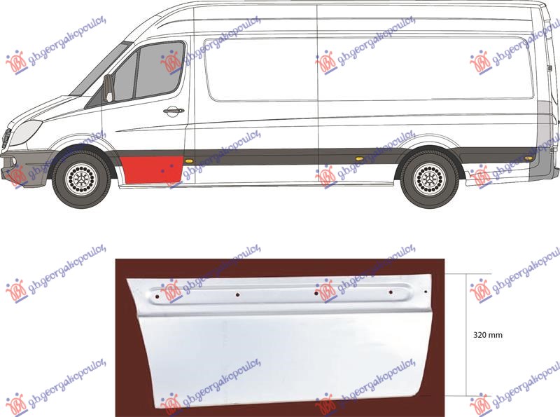 ΦΥΛΛΟ ΠΟΡΤΑΣ ΕΜΠΡΟΣ ΚΑΤΩ (Μ:78CM/Υ:32CM) ΑΡ
