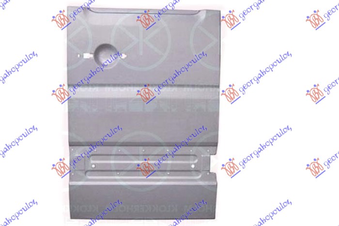 ΦΥΛΛΟ ΠΟΡΤΑΣ ΠΙΣΩ ΔΙΠΛΗ ΚΑΜΠΙΝΑ (Υ: 1145mm) ΑΡ