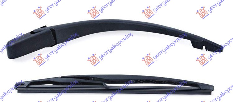 ΥΑΛΟΚΑΘΑΡΙΣΤΗΡΑΣ ΠΙΣΩ ΜΕ ΜΠΡΑΤΣΟ  305mm