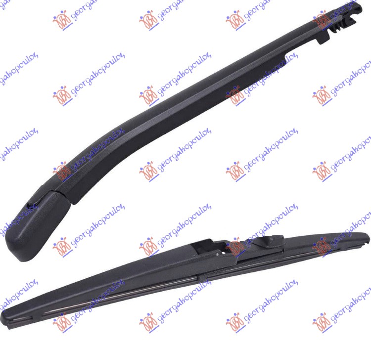 ΥΑΛΟΚΑΘΑΡΙΣΤΗΡΑΣ ΠΙΣΩ ΜΕ ΜΠΡΑΤΣΟ  305mm